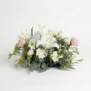Sympathy Flowers: White Harmony