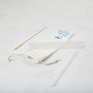 Glass Straws Straight - Clear, 8mm x 210mm
