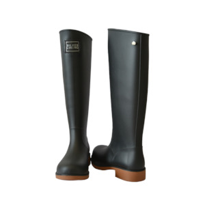 Classic Black and Toffee Gumboot