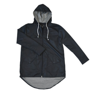 Silver Lining Gumboots And Rain Jackets: Classic Black Raincoat