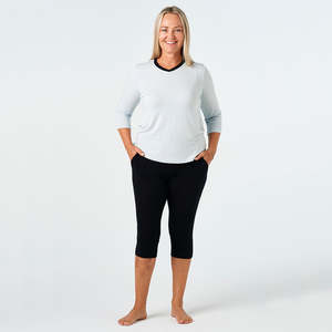 Capri Length: Hahei Capri Pants - Black Modal