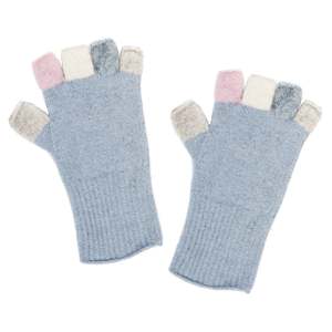 Possum Merino Gloves: Cloud Multi Possum Merino Fingerless Gloves