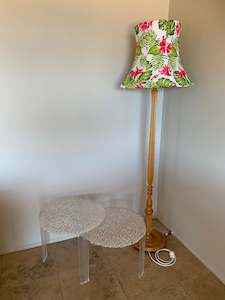 Lamp shade: Recycled standard lamp and shade