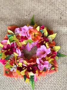 Medium Pacifika wall hanging silk wreaths and Mirrors