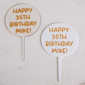 Personalised Acrylic Topper