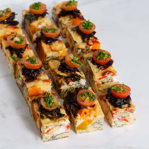 Mini Frittata - Seasonal Vegetables, Spinach & Feta (gf/vege)