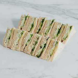 Catering: Tea Sandwich - Free Range Herbed Chicken & cucumber (df)