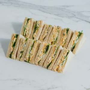 Tea Sandwich - Free Ranged Herbed Egg & Mayonnaise (df/vege)