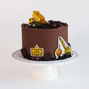Kids Birthday Cakes: Construction Chocolate Cake
