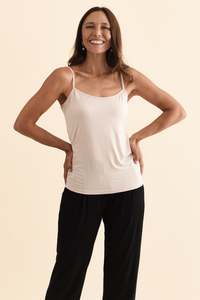 Undergarments: Nude Bamboo Slip Cami