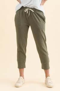 Khaki Clothing: Fundamental Brunch Khaki Cotton Sweatpants