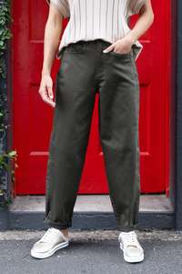 Garner Khaki Barrel Chino Pants