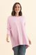 Meryl Pink Wool Blend Drape Jumper