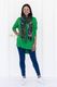 Meryl Forest Green Wool Blend Drape Jumper