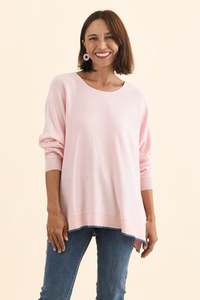 Nick Blush Organic Cotton Knit Jumper
