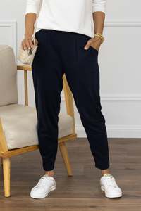 Navy Clothing: SuedeLuxe Navy Pocket Pants