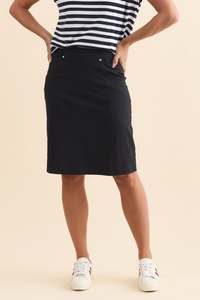 Navy Clothing: Air-Lite Navy Stretch Pocket Skirt