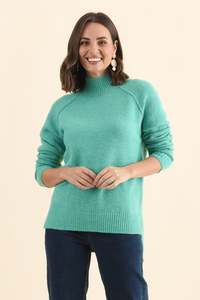 Green Clothing: Finn Mint Knit Jumper