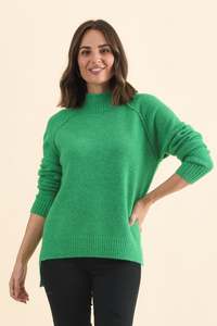 Green Clothing: Finn Green Knit Jumper
