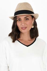Natural Travel Trilby Hat