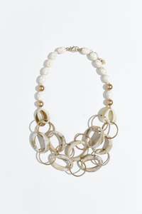 Allyson Natural Beaded Layered Necklace