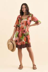 Cruise Wear: Cayman Pink Floral Cotton Tunic Dress