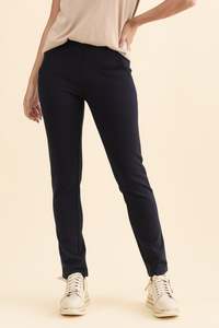 Basic Bottoms: Zachary Navy Stretch Pants