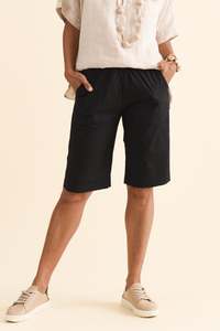 Wilson Black Cotton Shorts