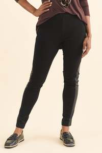 Jesse Black Trim Stretch Leggings