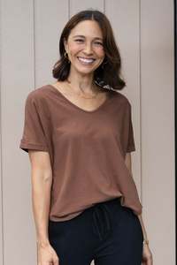 Toronto Brown Cotton Tee