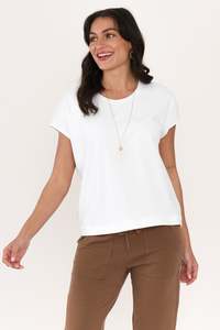 Basic Tees: Eddie White Cotton Tee