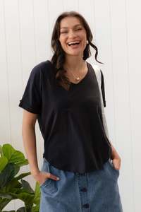 Basic Tees: Toronto Navy Cotton Tee