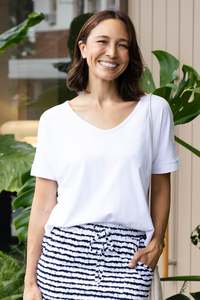 Basic Tees: Toronto White Cotton Tee