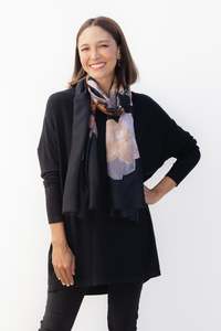 Basic Sleeved Tops: Piper Black V Neck Knit Jumper