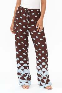 Brave True: Second Valley Brown Geo Pants