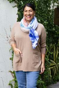 Enhance Accessories: Maleny Blue Garden Scarf