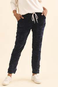 Soleil Navy Drawstring Pants