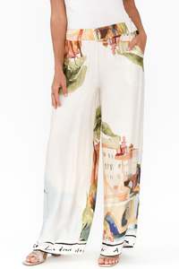 Persephone Natural Vista Wide Leg Pants
