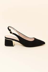Laguna Quays: Jonty Black Slingback Heel