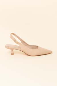 Laguna Quays: Wizz Beige Slingback Heel