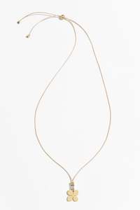 Solana Gold Clover Pendant Necklace