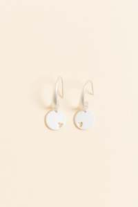 Rancho: Euphoria Silver Disc Hoop Earrings