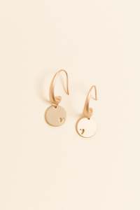 Euphoria Gold Disc Hoop Earrings