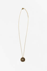 Tiger Tree: Haila Gold Disc Necklace