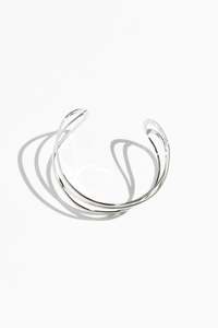 Nias Silver Twist Cuff