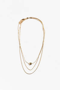 Keturah Gold Layered Heart Necklace