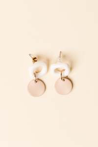 Tiger Tree: Angie White Drop Earrings