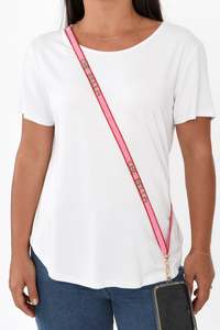 Zoda: Che Bella Pink Beaded Lanyard
