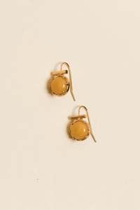 Electra Yellow Stone Hook Earrings