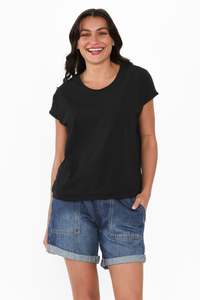 Black Clothing: Eddie Black Cotton tee